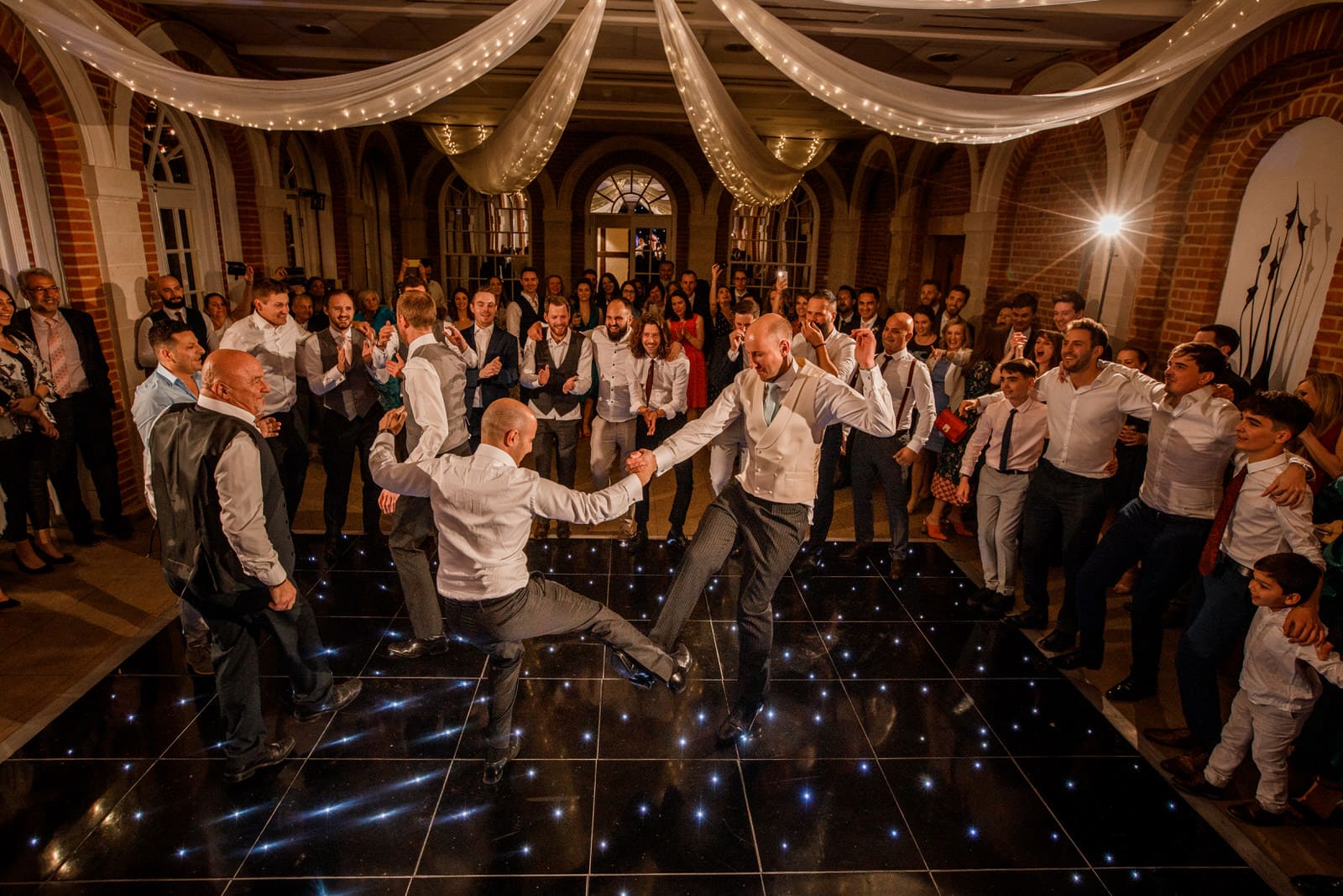 greek dancing at wedding
