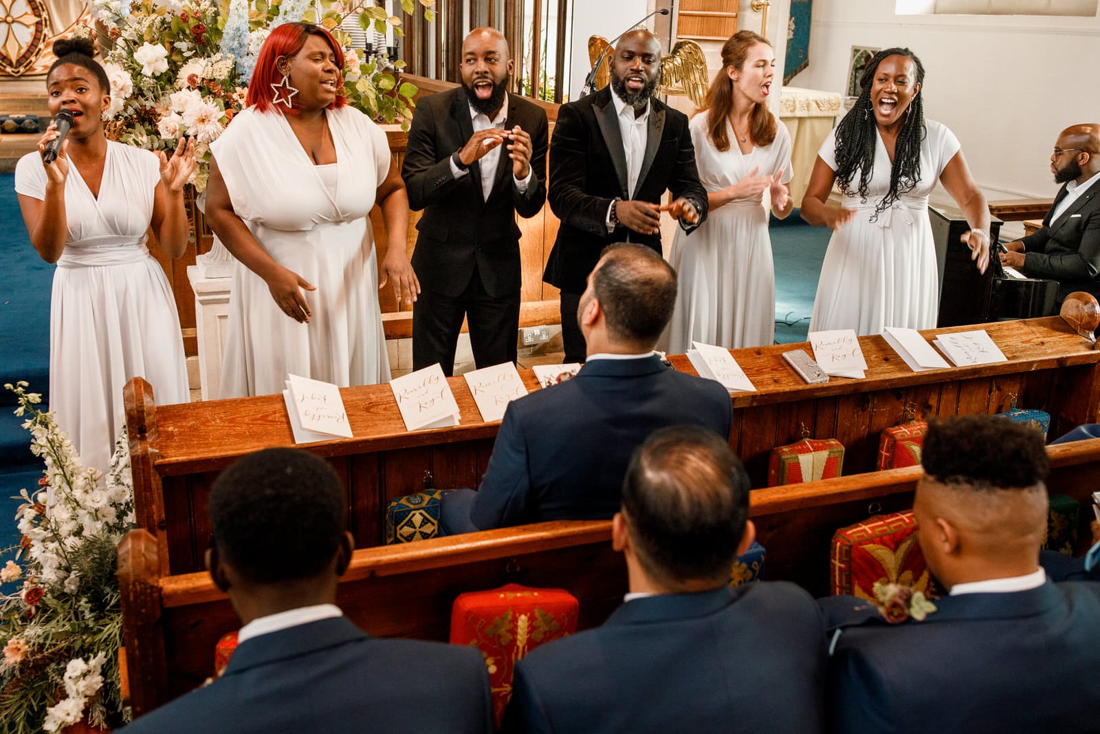 gospel choir at wedding