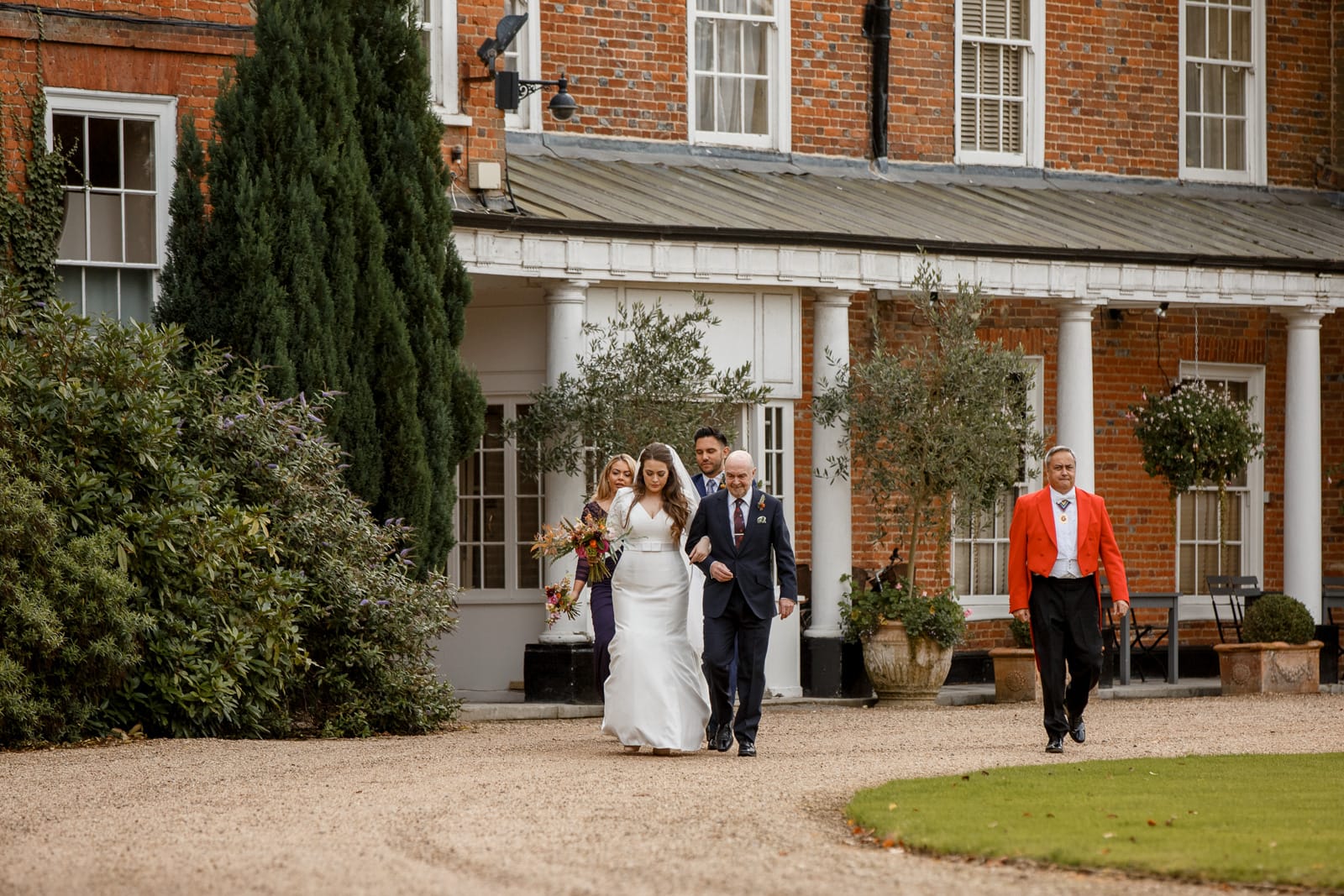 winter wedding at stoke place