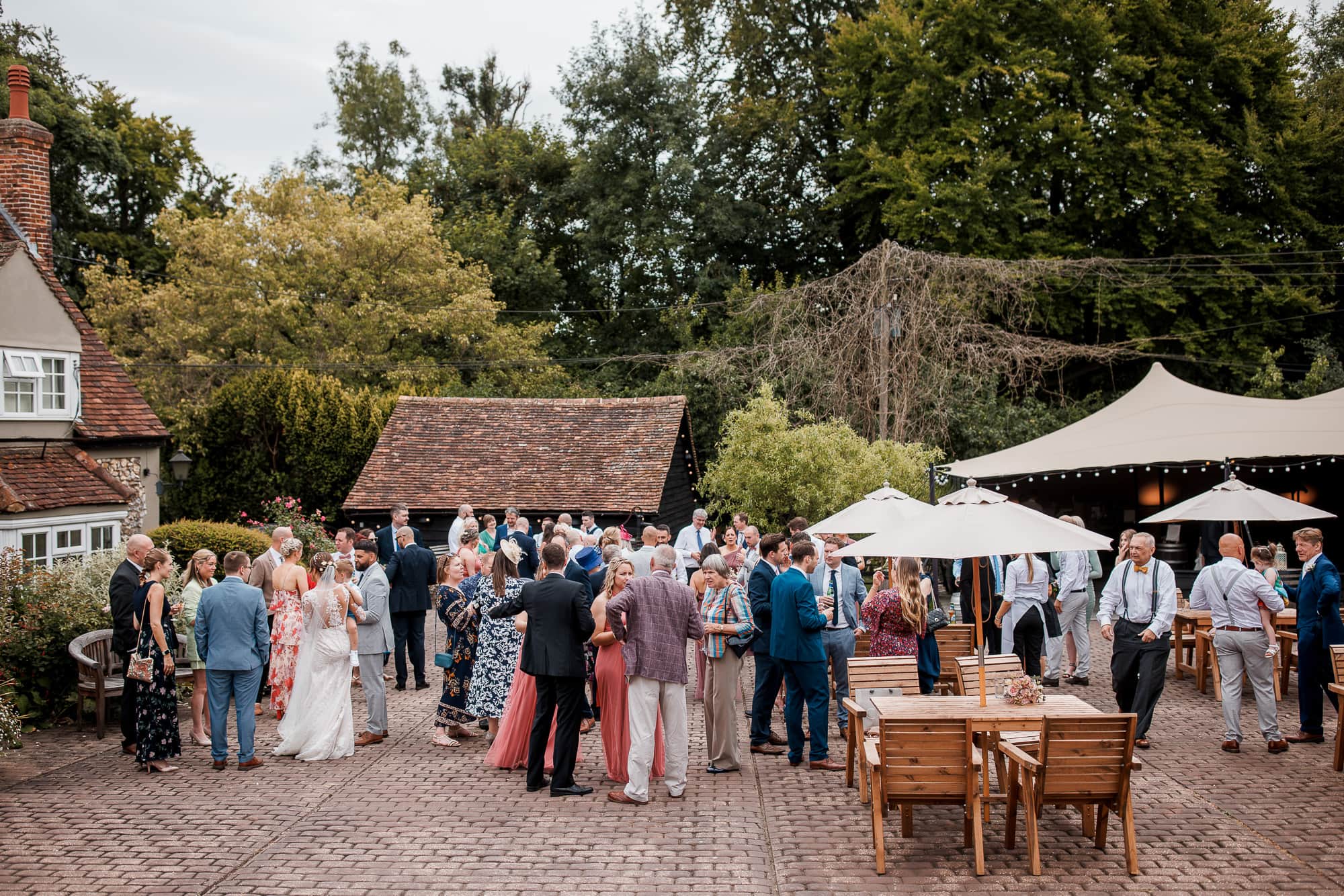 outdoor wedding at old luxters barn